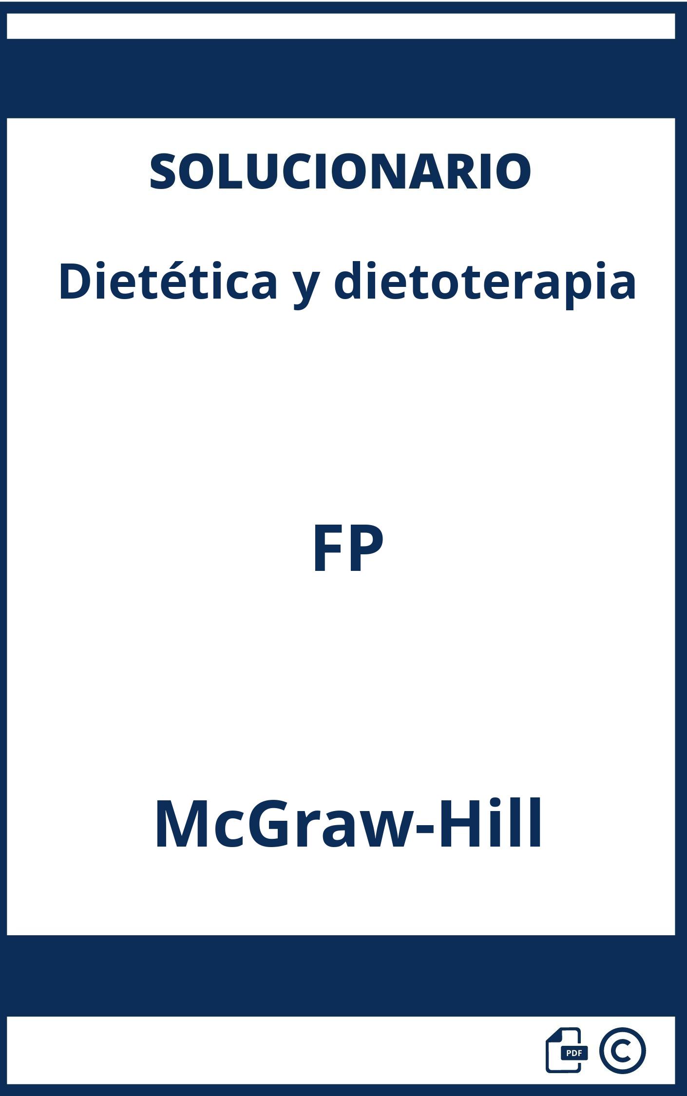 Solucionario Dietética y dietoterapia FP McGraw-Hill