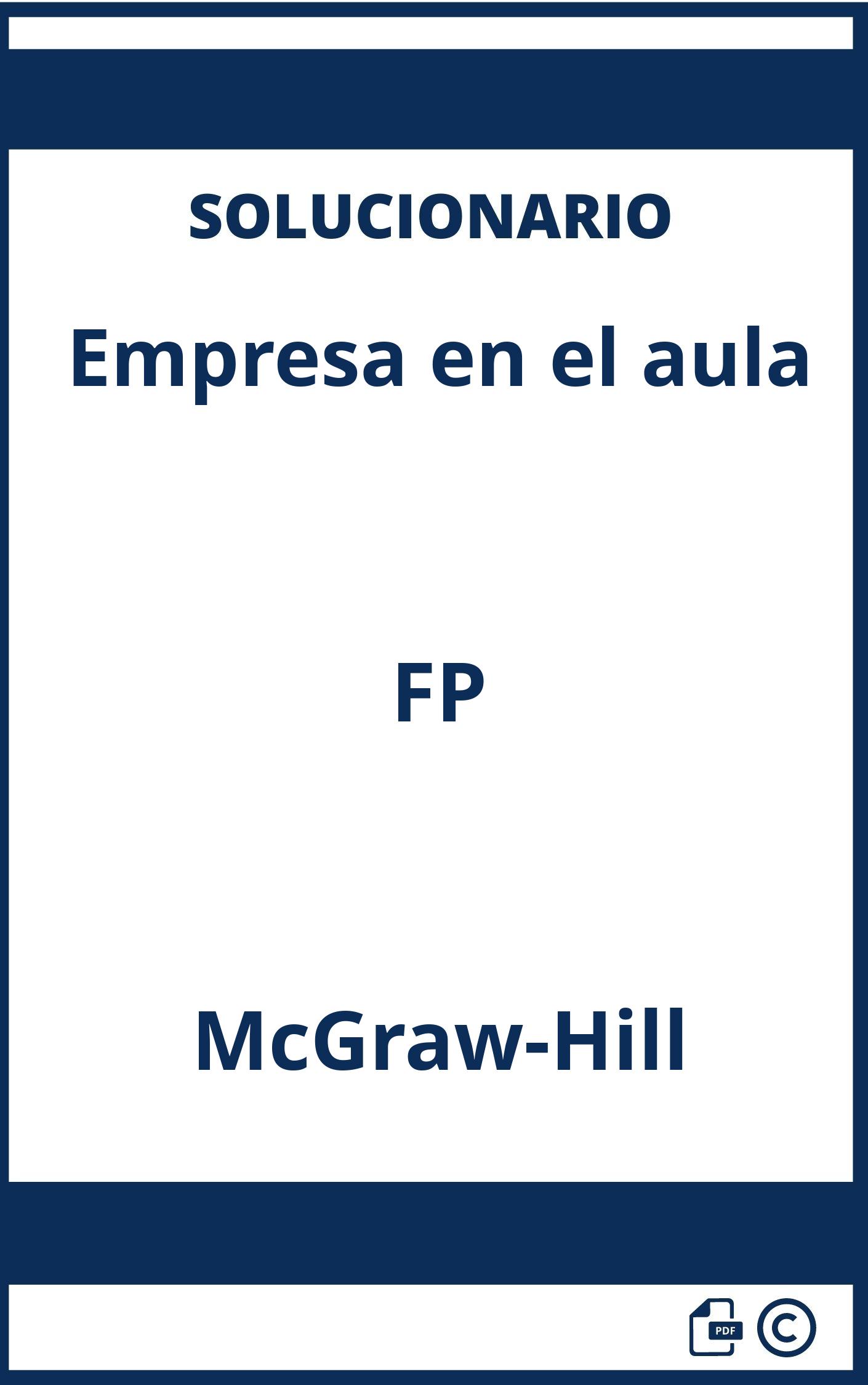 Solucionario Empresa en el aula FP McGraw-Hill