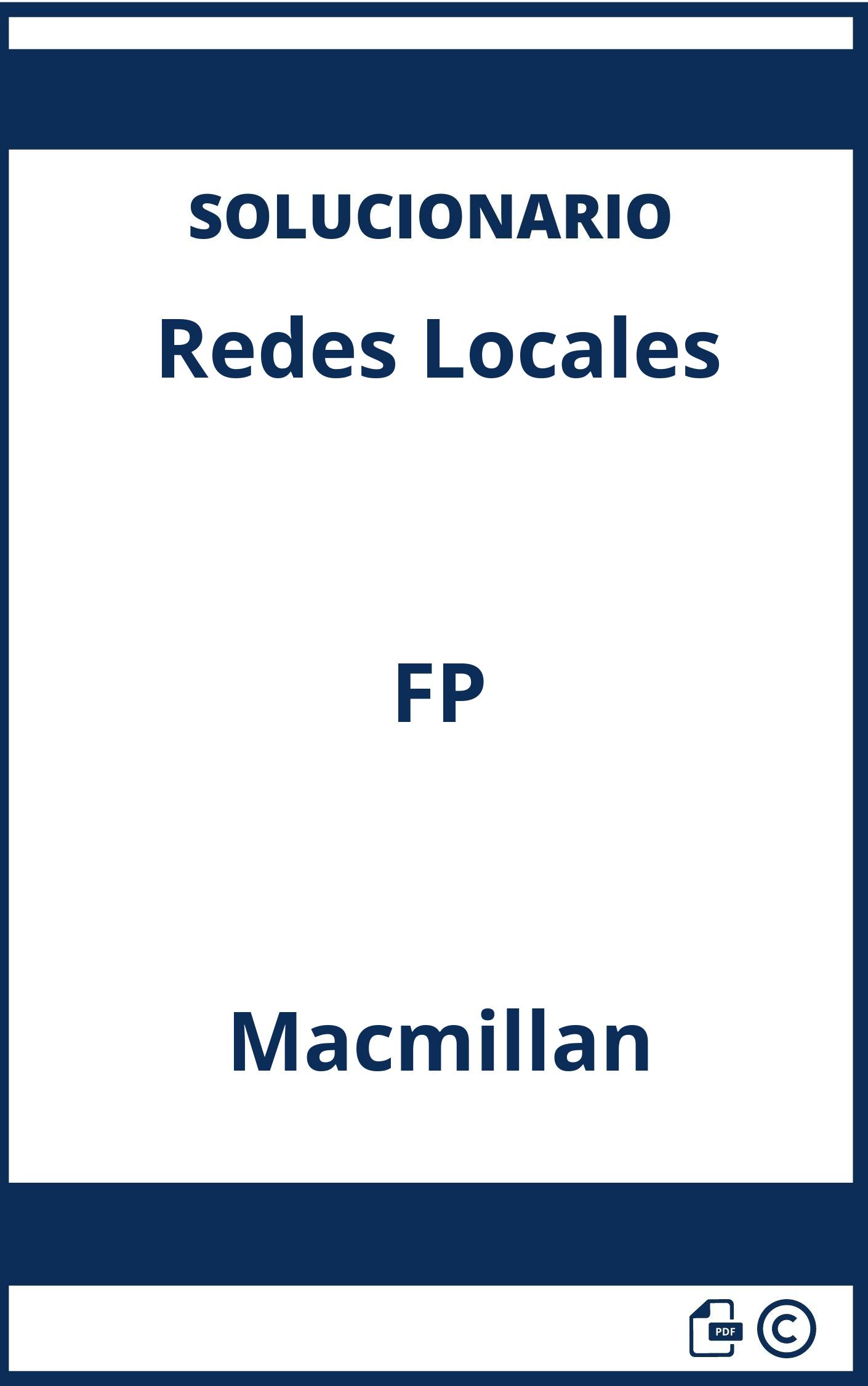Solucionario Redes Locales FP Macmillan